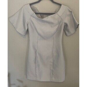 Keepsake The Label Stand Still Mini Dress Silver Size S Formal Wedding Party